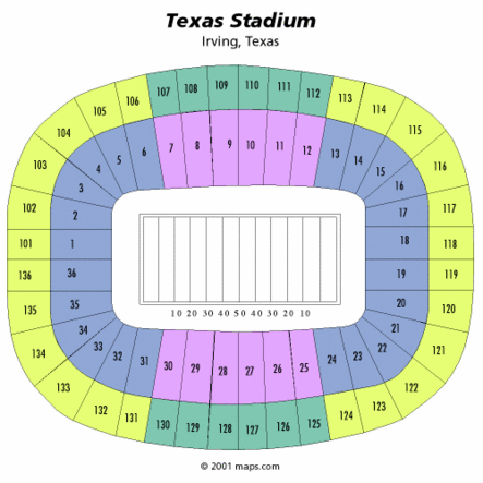 Dallas Cowboys Seating Chart